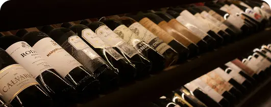 Test di prodotti quali-quantitativi in sala - Packaging di bottiglie di vino